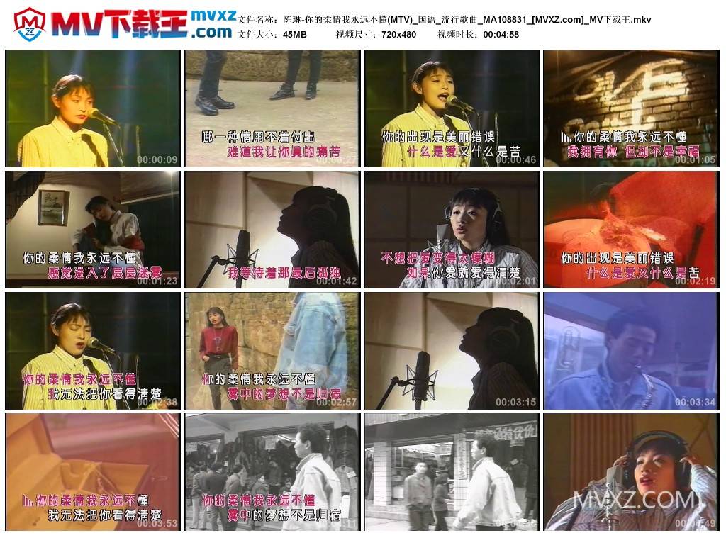 陈琳-你的柔情我永远不懂(MTV)_国语_流行歌曲_MA108831